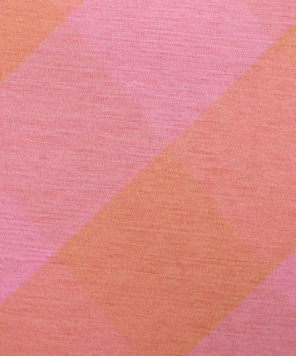 Pink Colour Lehariya Print Digital Print Chiffon Fabric