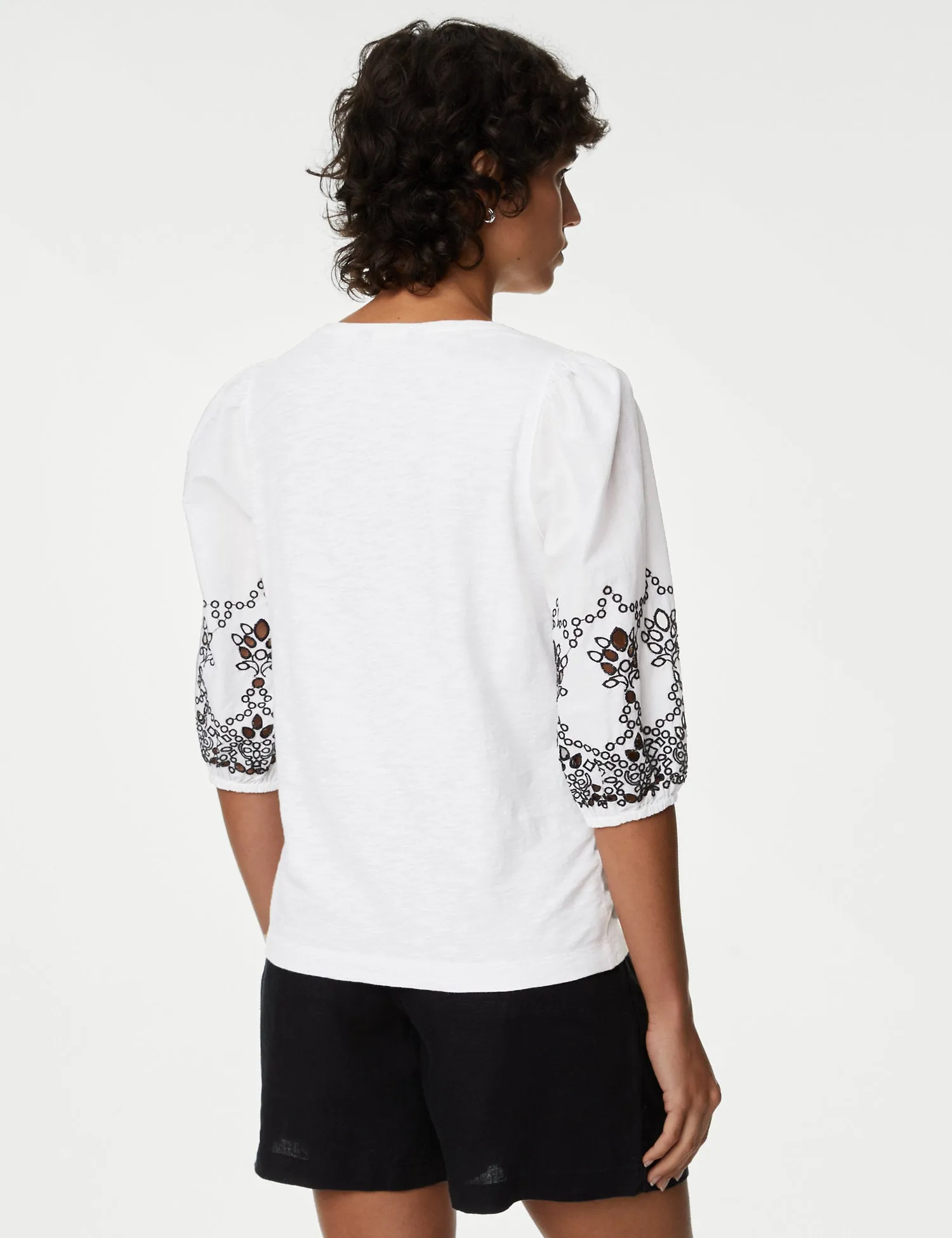 Pure Cotton Broderie Top