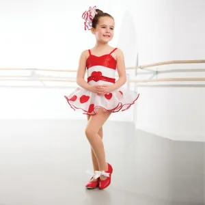 Red Sequin Heart Tutu