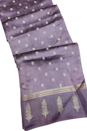 Regal Purple Banarasi Silk Saree - Timeless Elegance