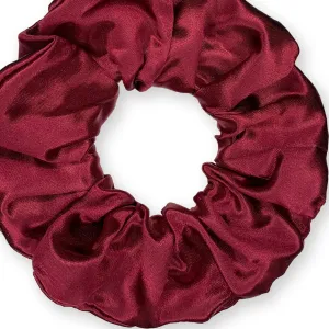 Scrunchies Premium Bridal Satin Available in 3 Sizes Made in the USA Burgundy