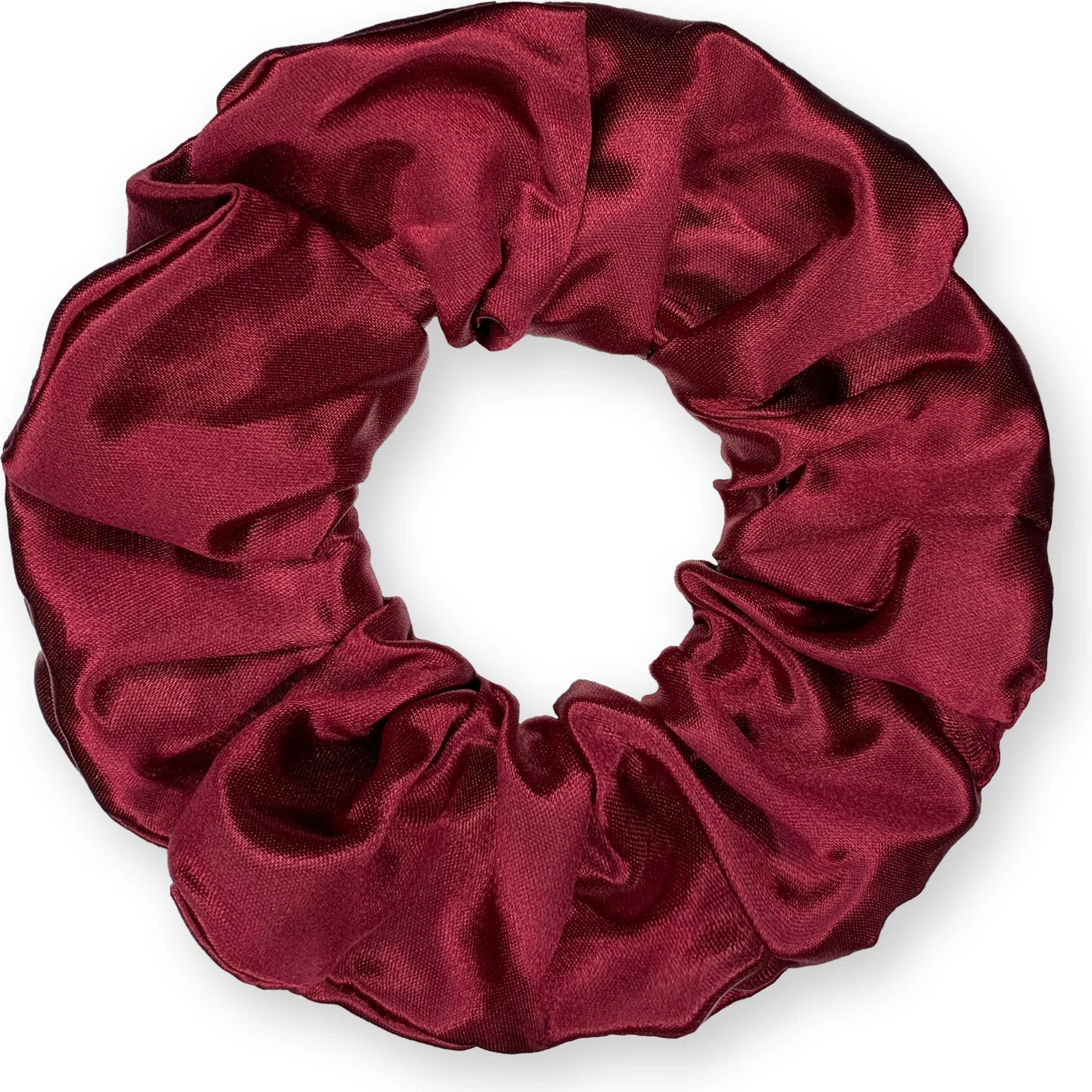 Scrunchies Premium Bridal Satin Available in 3 Sizes Made in the USA Burgundy