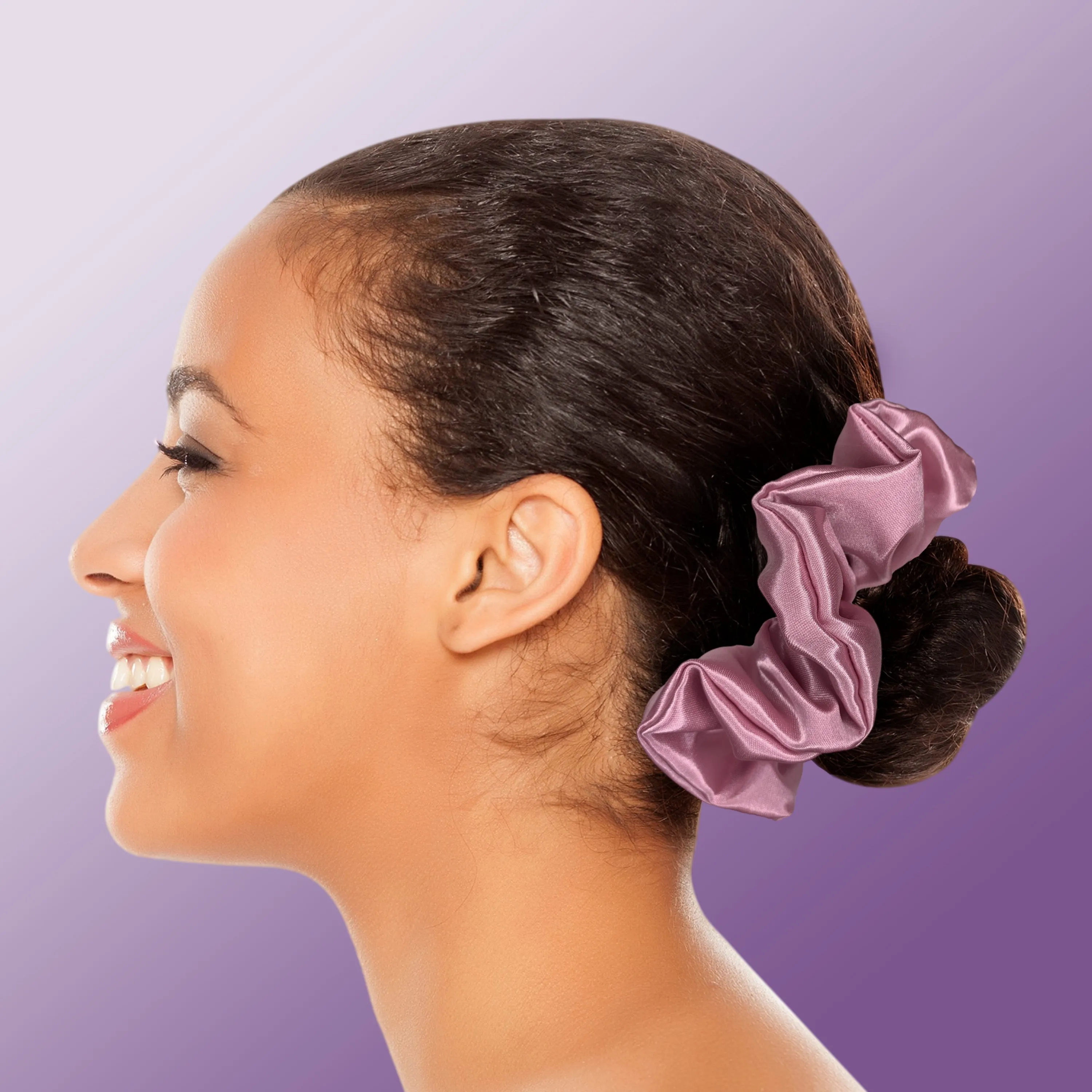 Scrunchies Premium Bridal Satin Available in 3 Sizes Made in the USA Rose Light