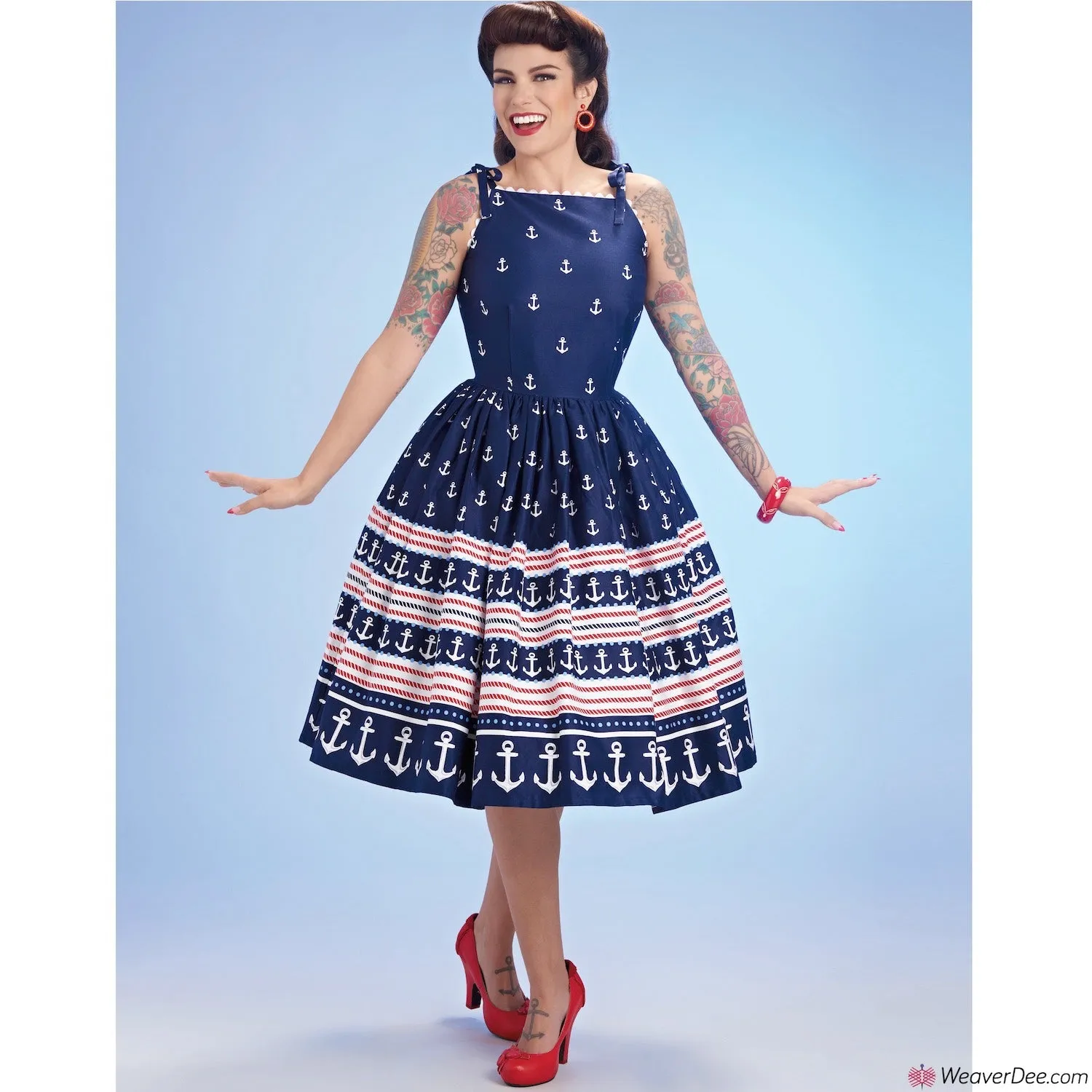 Simplicity Pattern S8873 Misses' Vintage 1950s Dress by Gertie