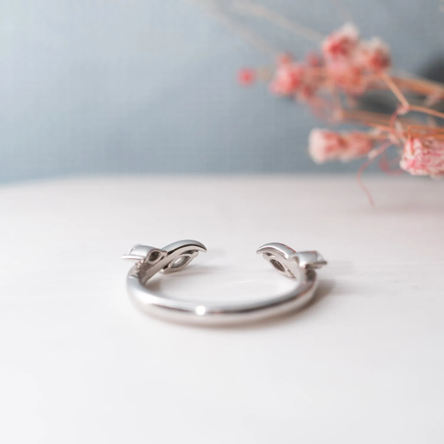 The Bonnie Ring | Lab Diamond Nature Inspired Open Shank Band