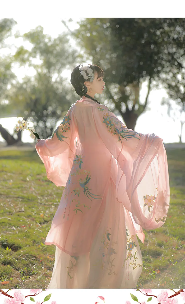 VenusFox Hanfu Women Chinese Traditional Hanfu Dress Tang Suit Vintage Ancient Dance Costume Female Carnival Halloween Cosplay Costume
