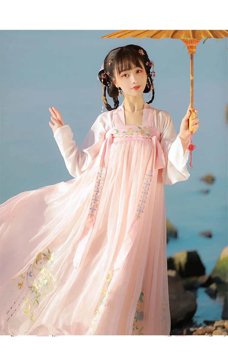 VenusFox Hanfu Women Chinese Traditional Hanfu Dress Tang Suit Vintage Ancient Dance Costume Female Carnival Halloween Cosplay Costume