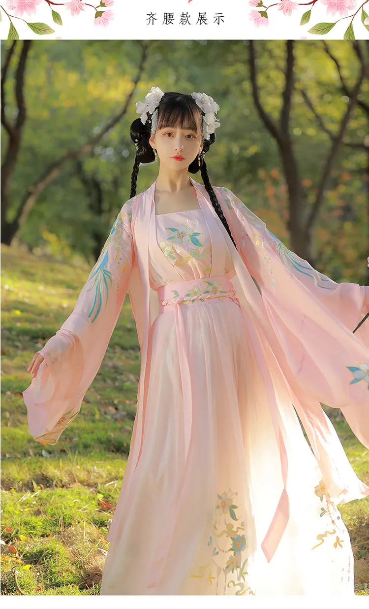 VenusFox Hanfu Women Chinese Traditional Hanfu Dress Tang Suit Vintage Ancient Dance Costume Female Carnival Halloween Cosplay Costume