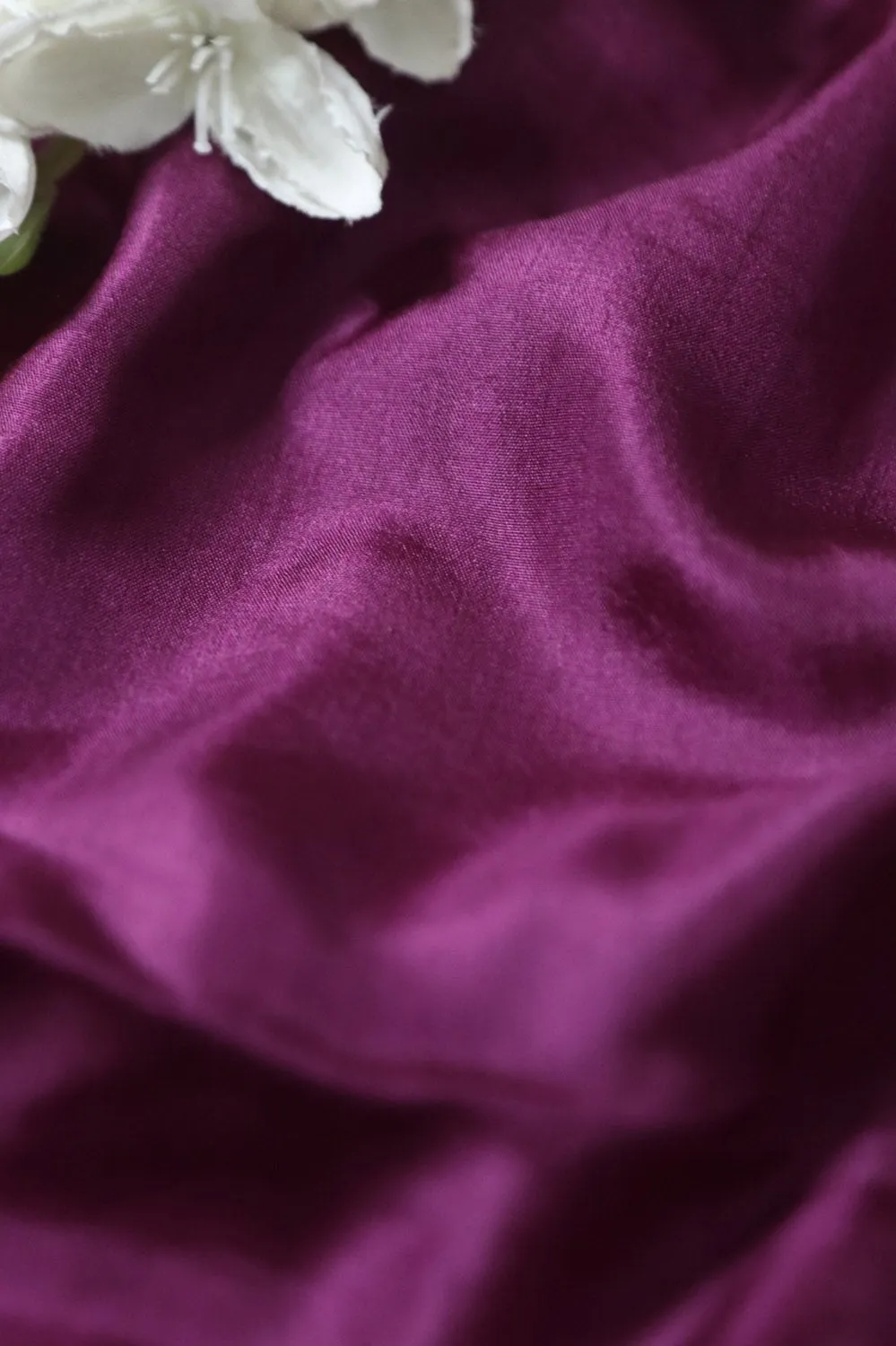 Vibrant Purple Pure Silk Fabric - 1 Mtr