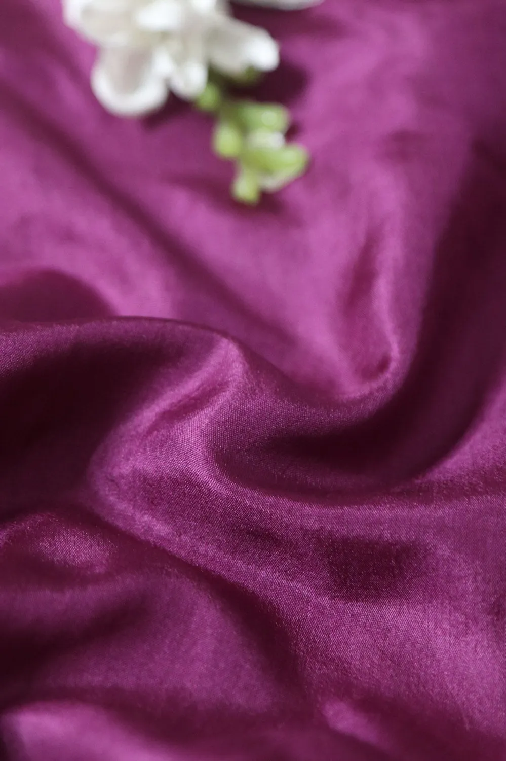Vibrant Purple Pure Silk Fabric - 1 Mtr