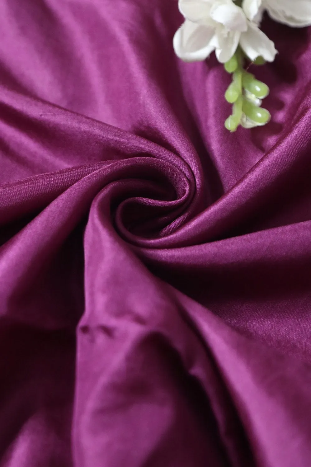 Vibrant Purple Pure Silk Fabric - 1 Mtr