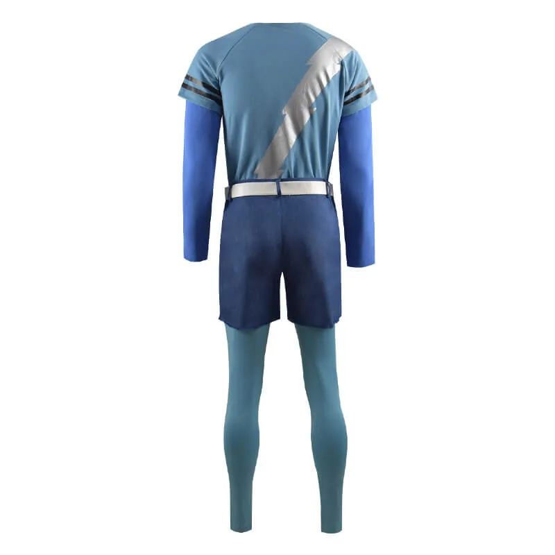 WandaVision Quicksilver Cosplay Costume Billy Costumes Blue Flash Shirt Full Set Outfit