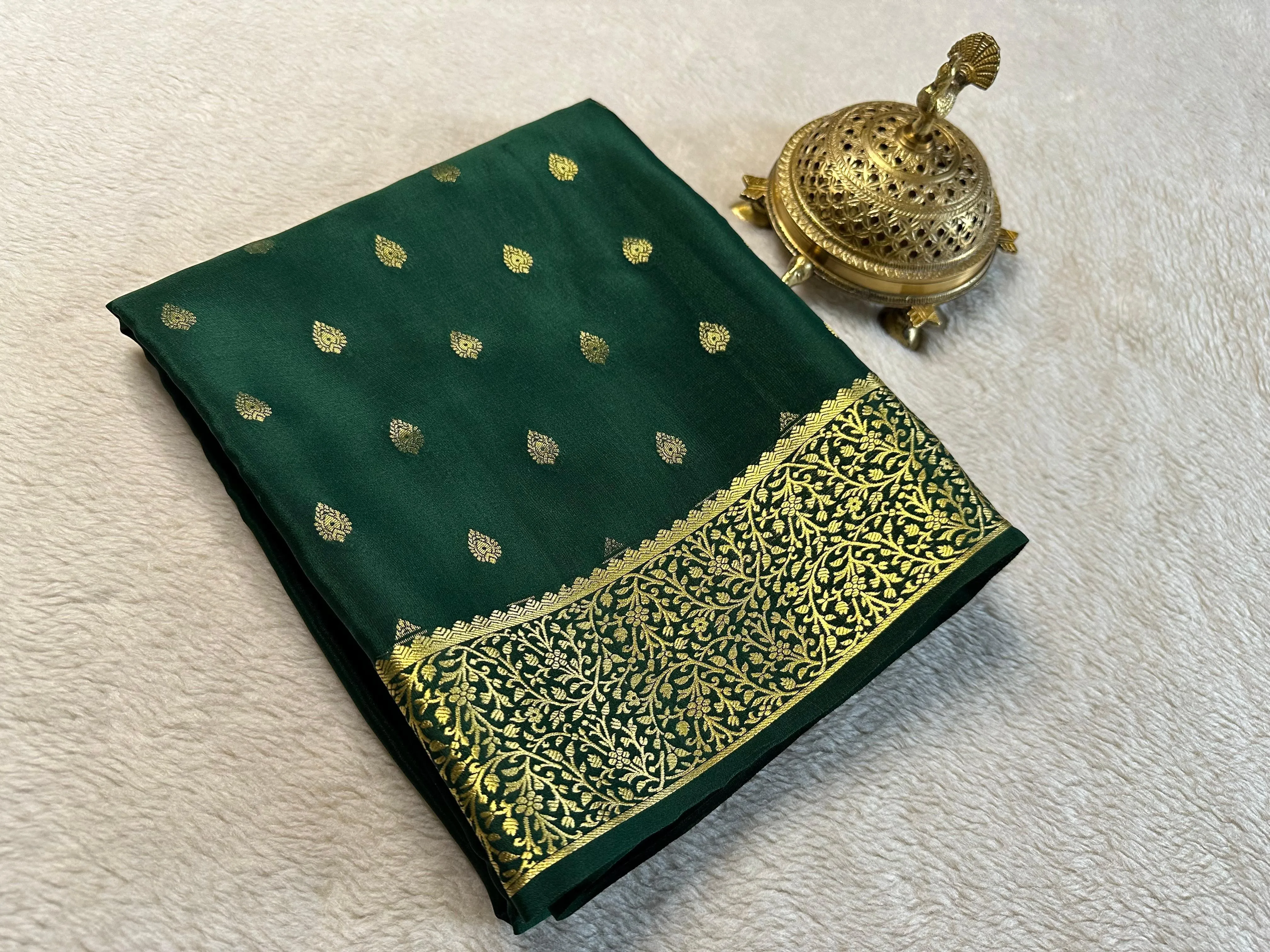 Your Wardrobe Upgrade: Pure Brocade Mysore Silk Available Now